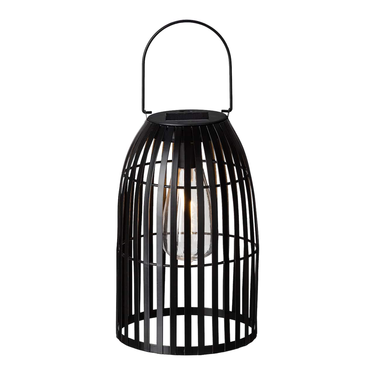 Glitzhome® 10" Woven Solar Powered Outdoor Hanging Lantern